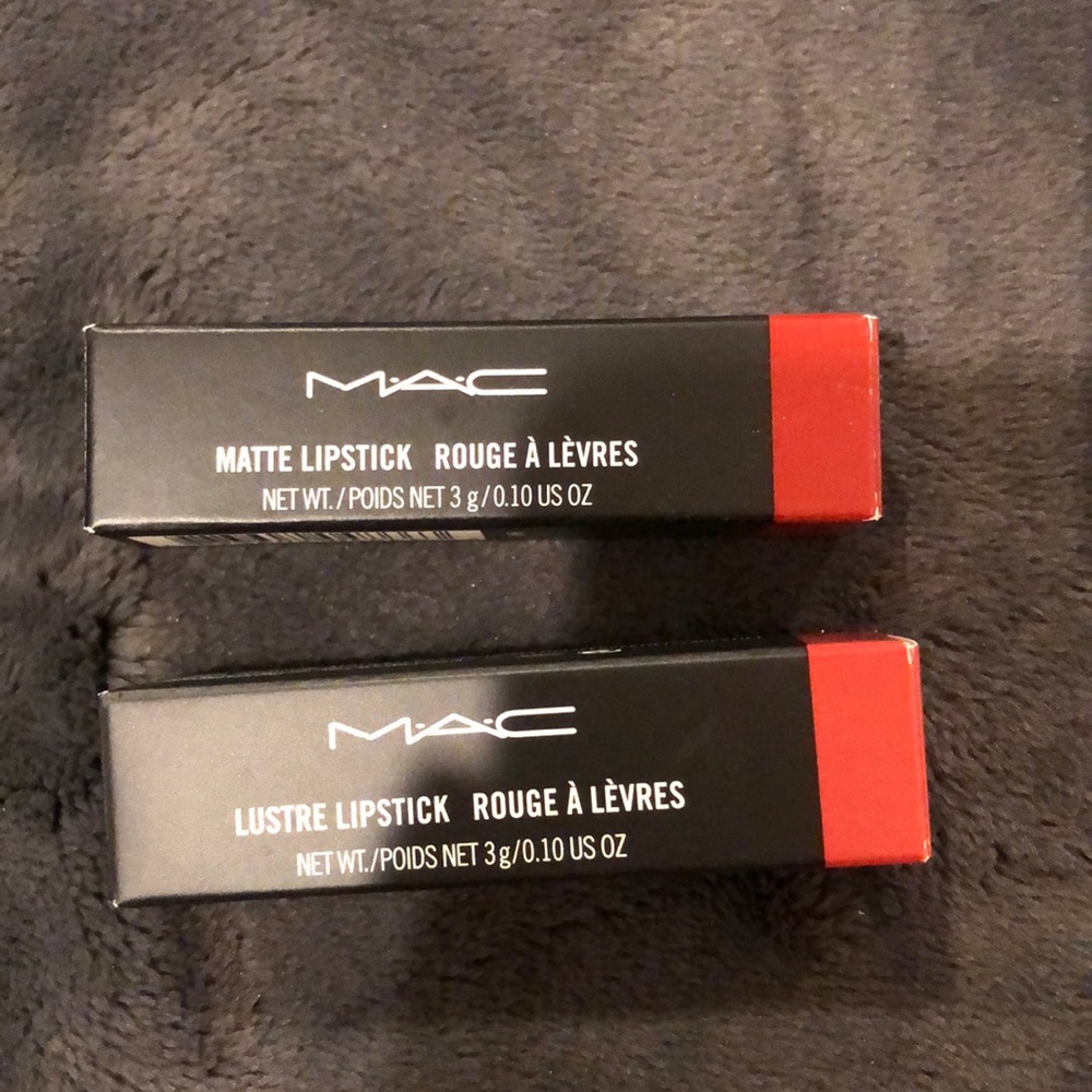 Mac lipsticks in see sheer & chili